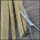 weaving a flax fantail step 47