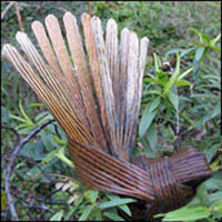 woven flax fantail