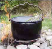 photo of boiling the strips